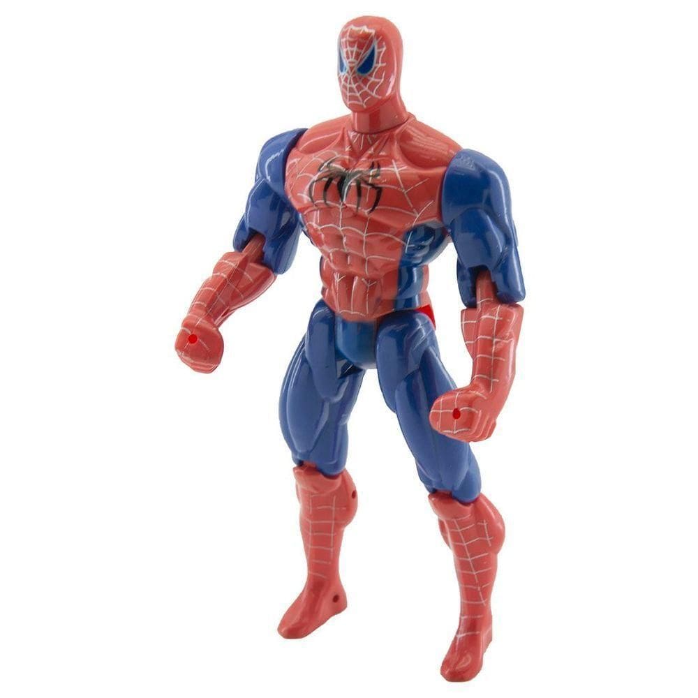 Kit Dupla De Heróis Homem Aranha Batmam Traje Articuláveis