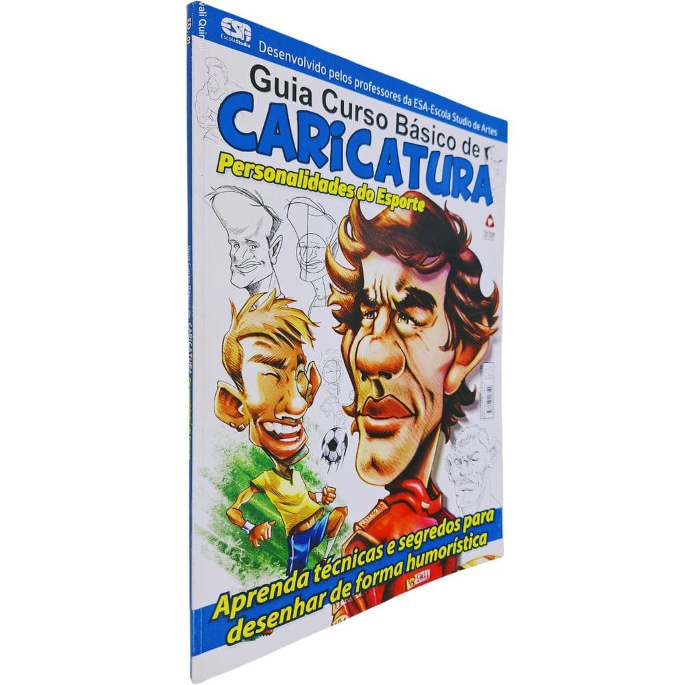 Revista Guia Curso Básico de Caricatura: Personalidades do Esporte Desenvolvido Pelos Professores da ESA