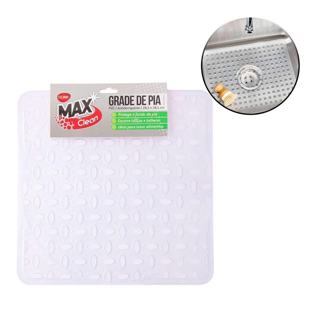 Tapete Protetor de PIA 28x28cm PVC Transparente