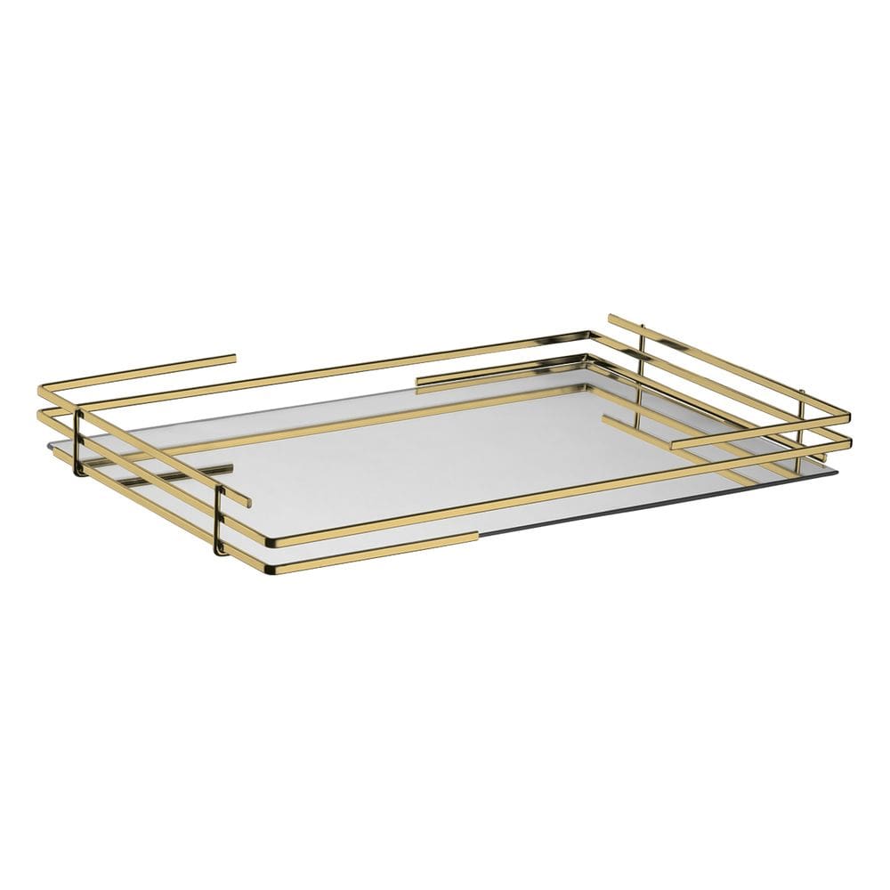Bandeja Hara Celine Base Espelhada 32,5 x 22 Cm