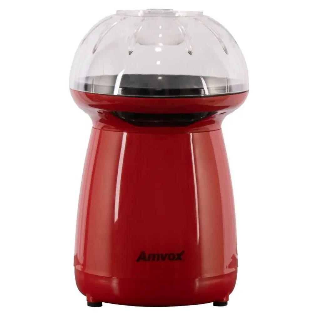 Mini Pipoqueira Eletrica 1200W Amvox Vermelha 220V