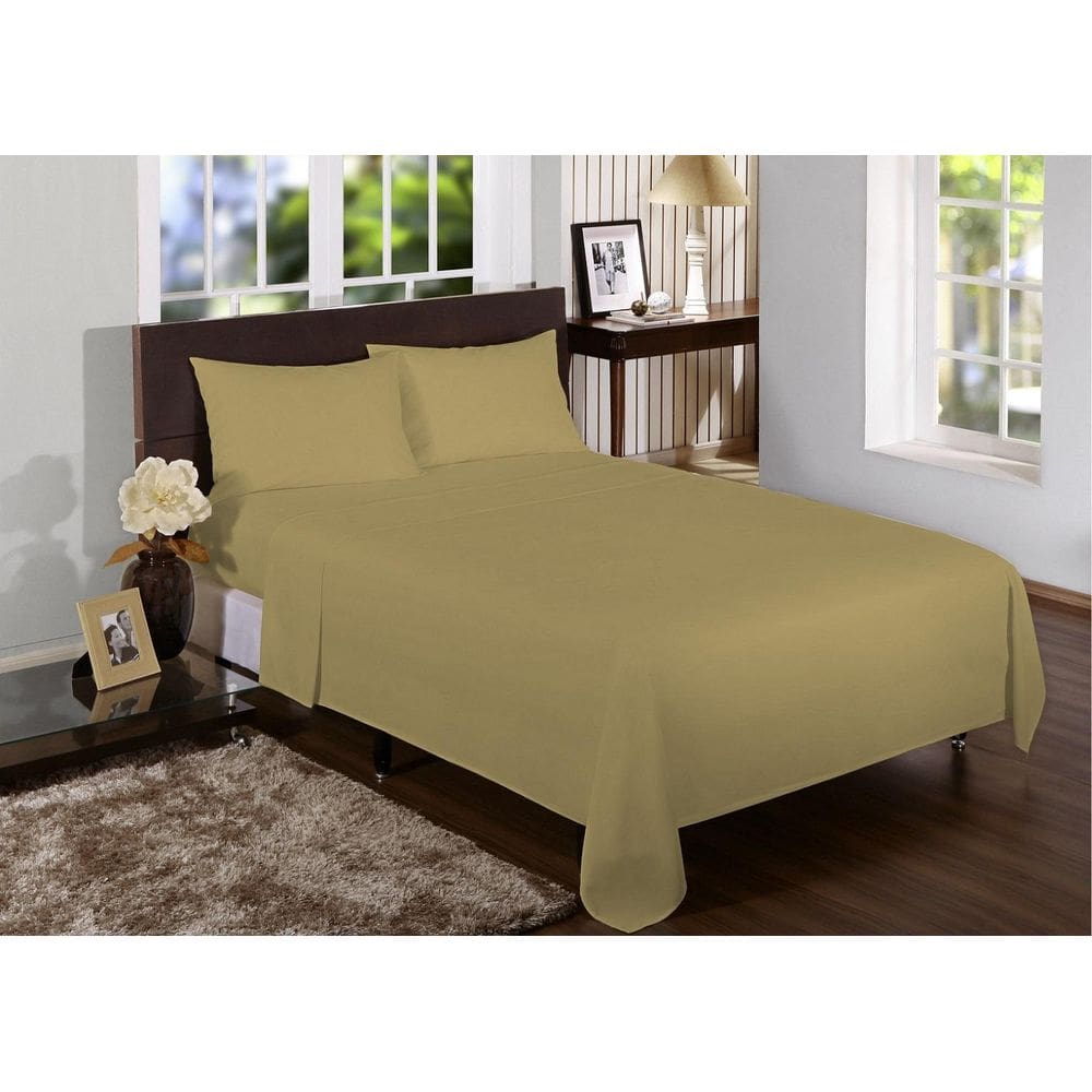 Jogo Lençol Solteiro King 4 Peças 2,03X0,96X30Cm 180 Fios