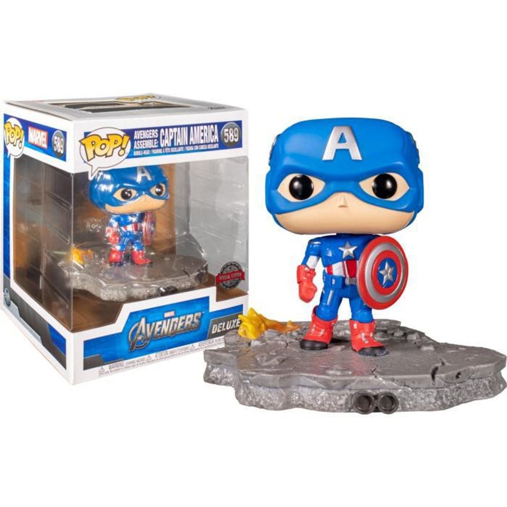Boneco Funko Pop Marvel Avengers Captain America 589