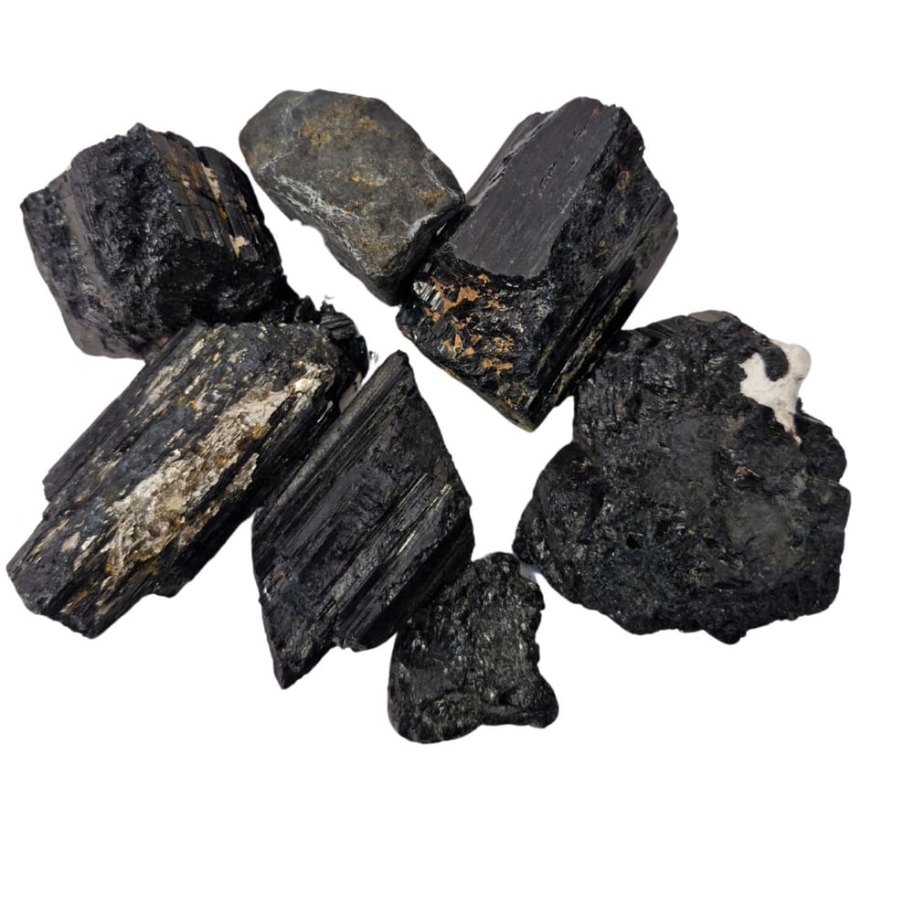 Pedra Natural Turmalina Negra Bruta 500 gramas