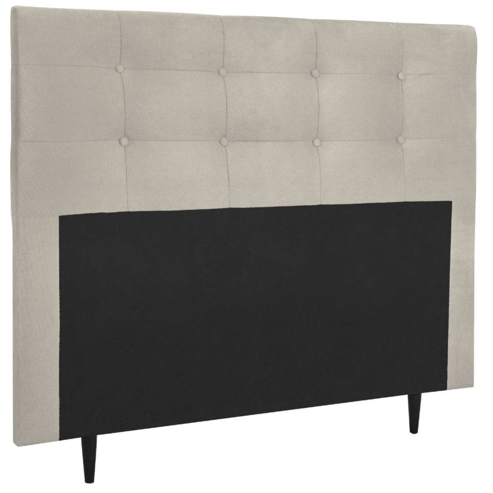 Cabeceira Estofada Cama Box Casal 140 cm Cristal Suede