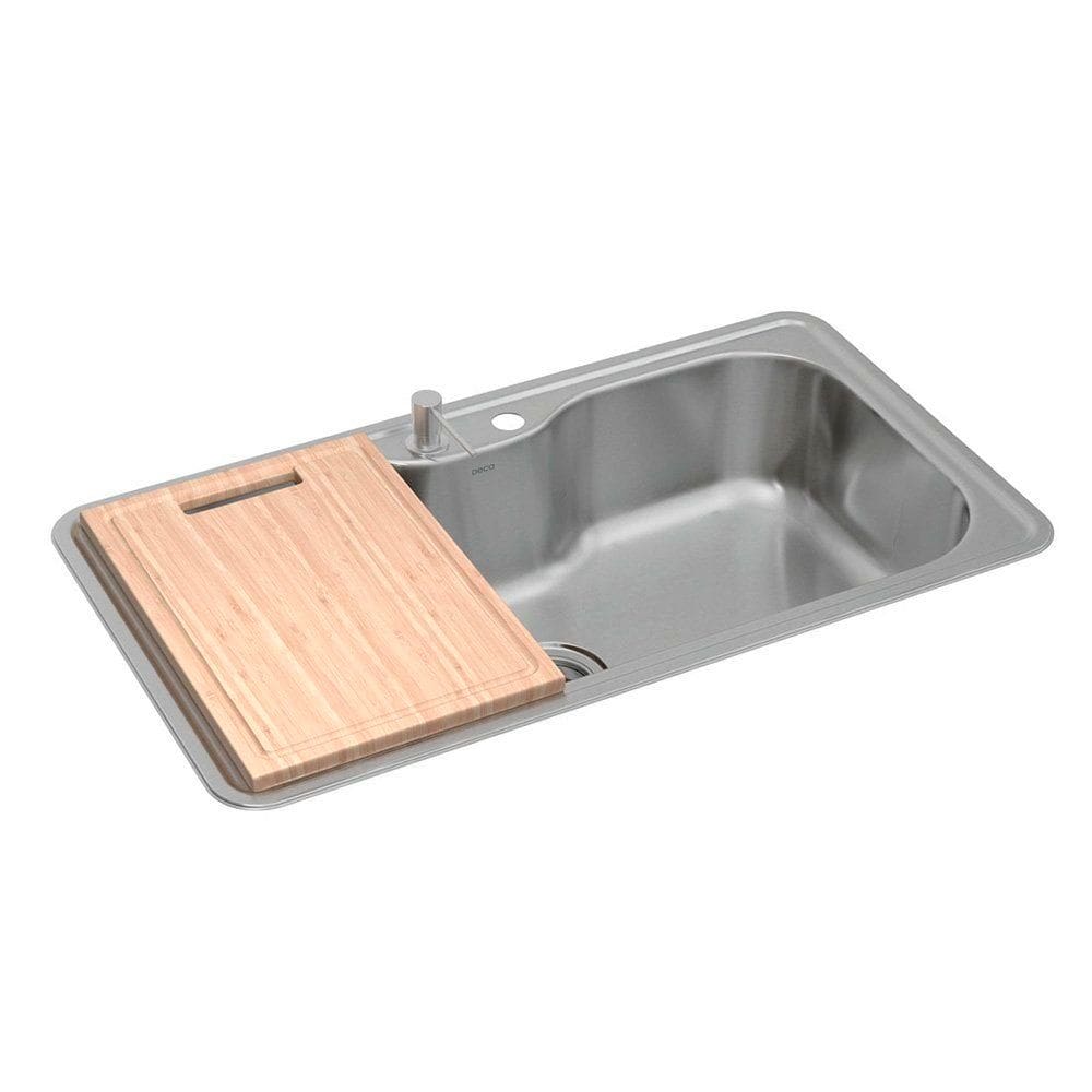 Cuba Deca Facile 80x40 CC.660.60.DKAC.INX Inox Escovado com Acessórios