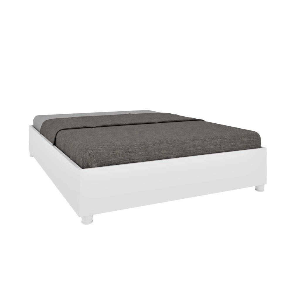 Base Cama Box Casal Mônaco Neve - Tcil - Sem Colchão