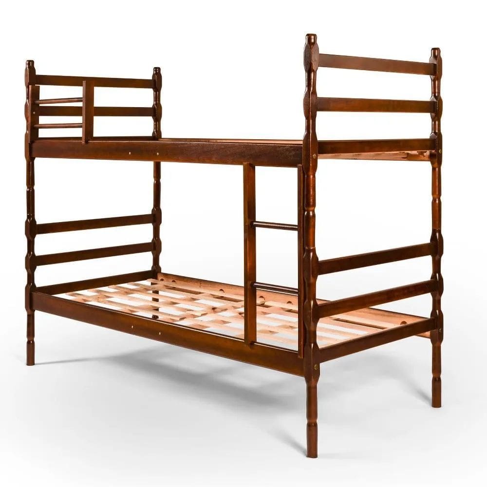 Beliche Madeira Maciça Milão Torneado para Colchão 188x78cm Imbuia - Disamóveis