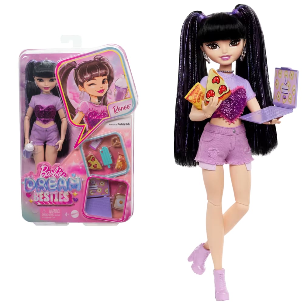 Barbie Dream Besties Boneca e Acessórios Playset, Renee HYC24
