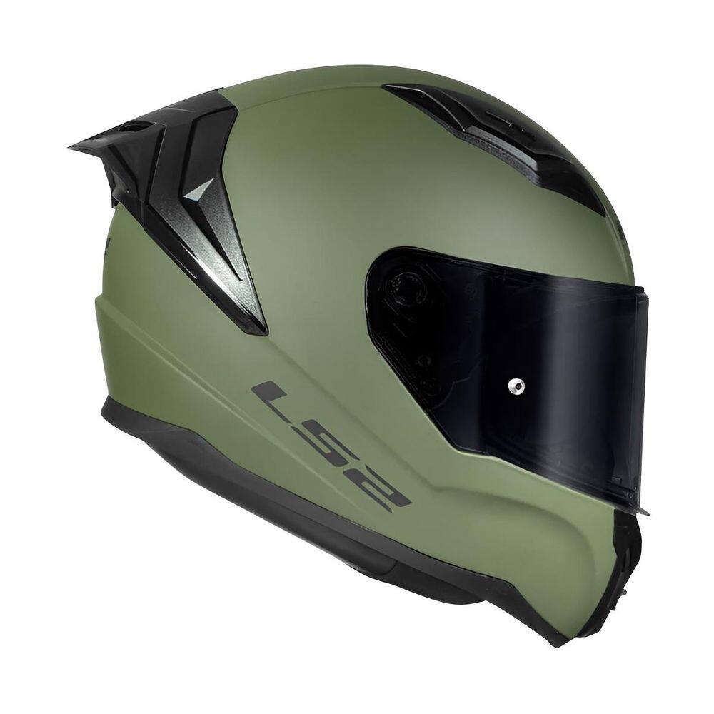 Capacete LS2 FF810 Vigo Monocolor Verde Militar Fosco