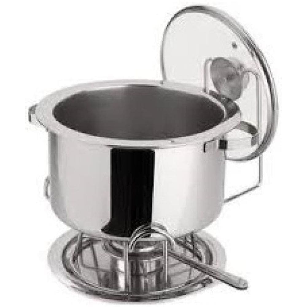 Rechaud banho Maria em aço inox capacidade 8,2 L
