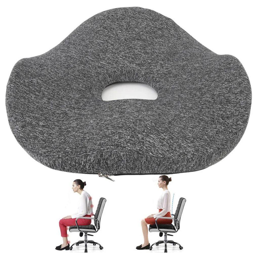 Almofada Ortopedica Ergonomica Cadeira Carro Banco Assento Confortavel Coccix Lombar Coluna