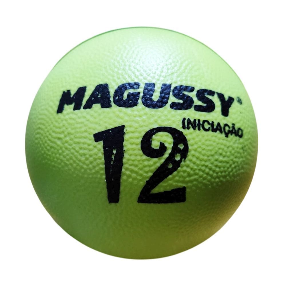 Bola Iniciação de Borracha Magussy Tamanho 12 Verde