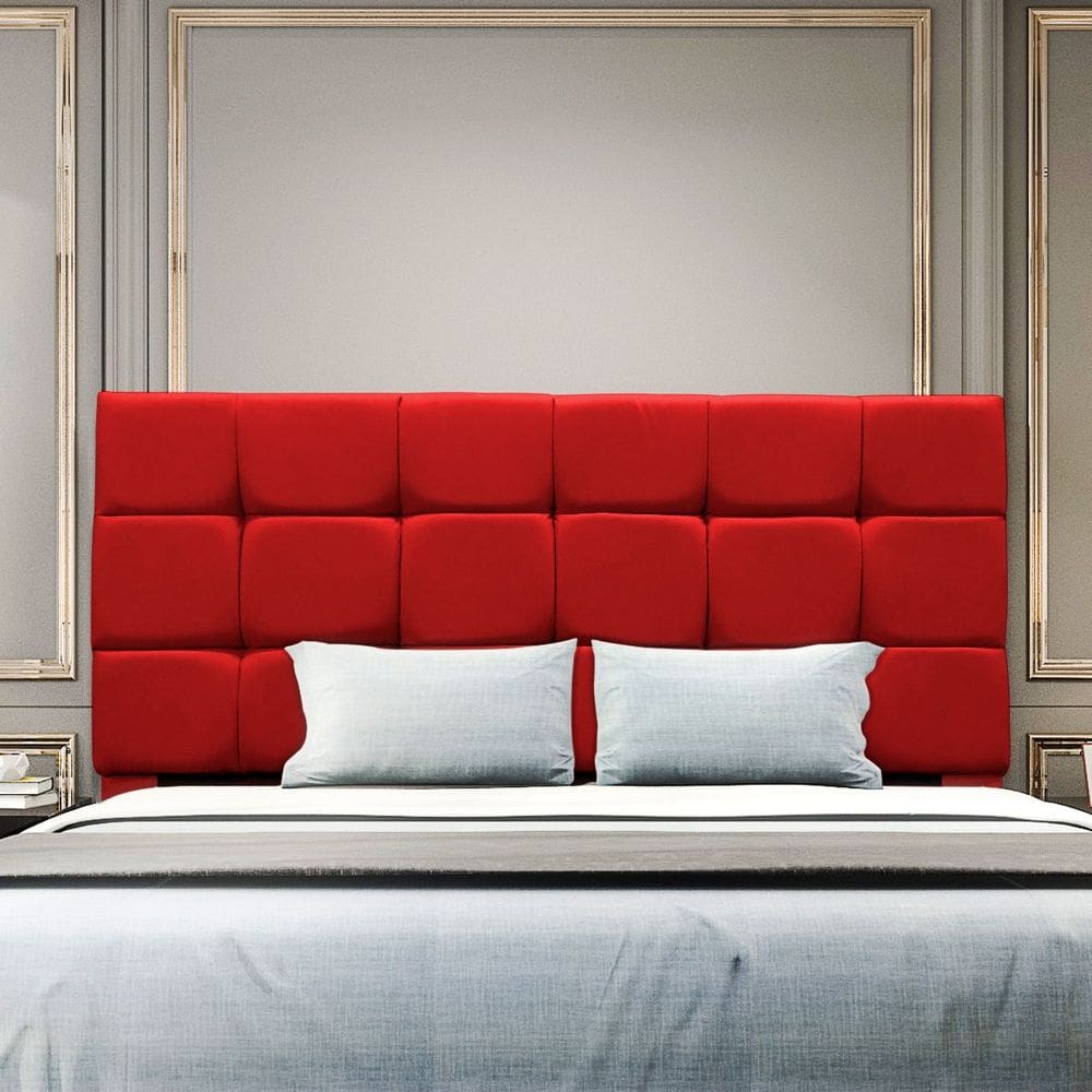 Cabeceira Cama Box Estofada King 195 cm Ananda Suede
