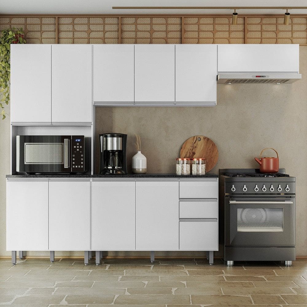 Composição Cozinha Modulada Evidence 6 Peças Poliman Móveis