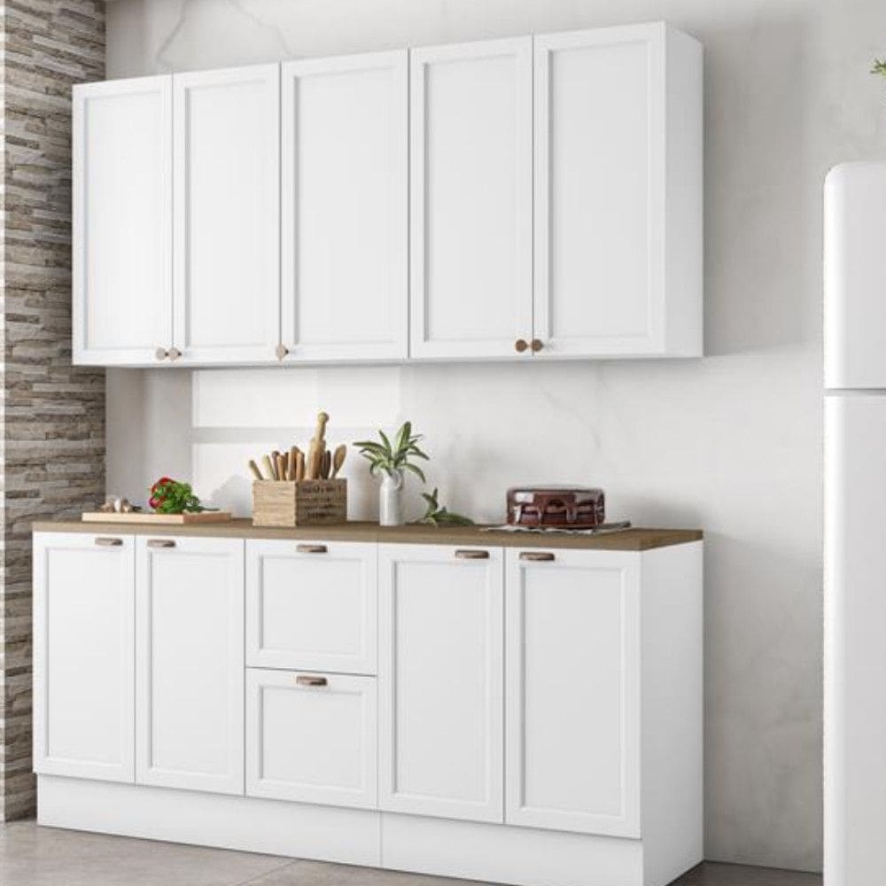Cozinha Completa Modulada Olivia 9 Portas 2 Gavetas
