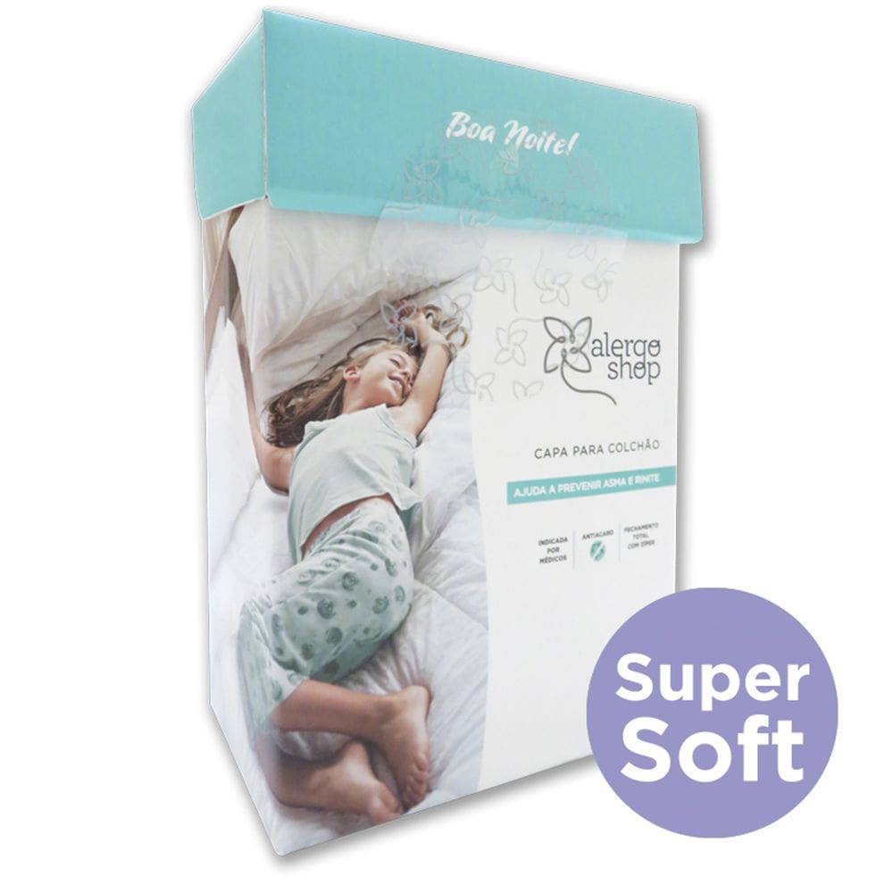 Capa de Colchão Antiácaro Para Berço Americano Super Soft Alergoshop