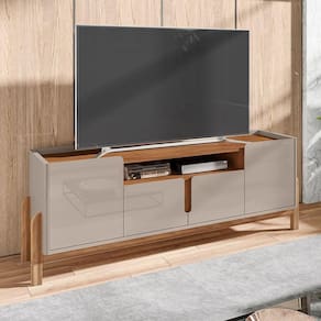 Rack Para De 60 Polegadas Lizz Com 4 Portas 1,70 Off-white/cedro