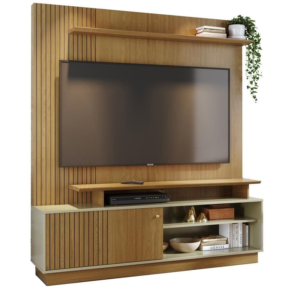 Estante Home 75 Pol 160 Cm 1 Porta Ares Cumaru Opala Madetec