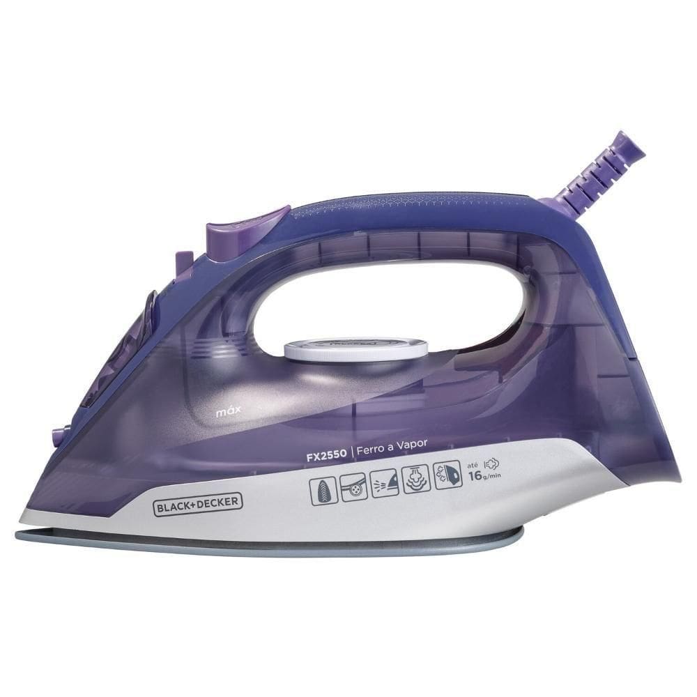 Ferro De Passar Black Decker A Vapor FX2550 Roxo 110V
