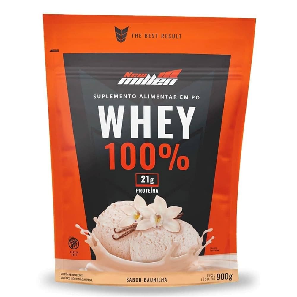 Whey 100% Baunilha 900G Refil