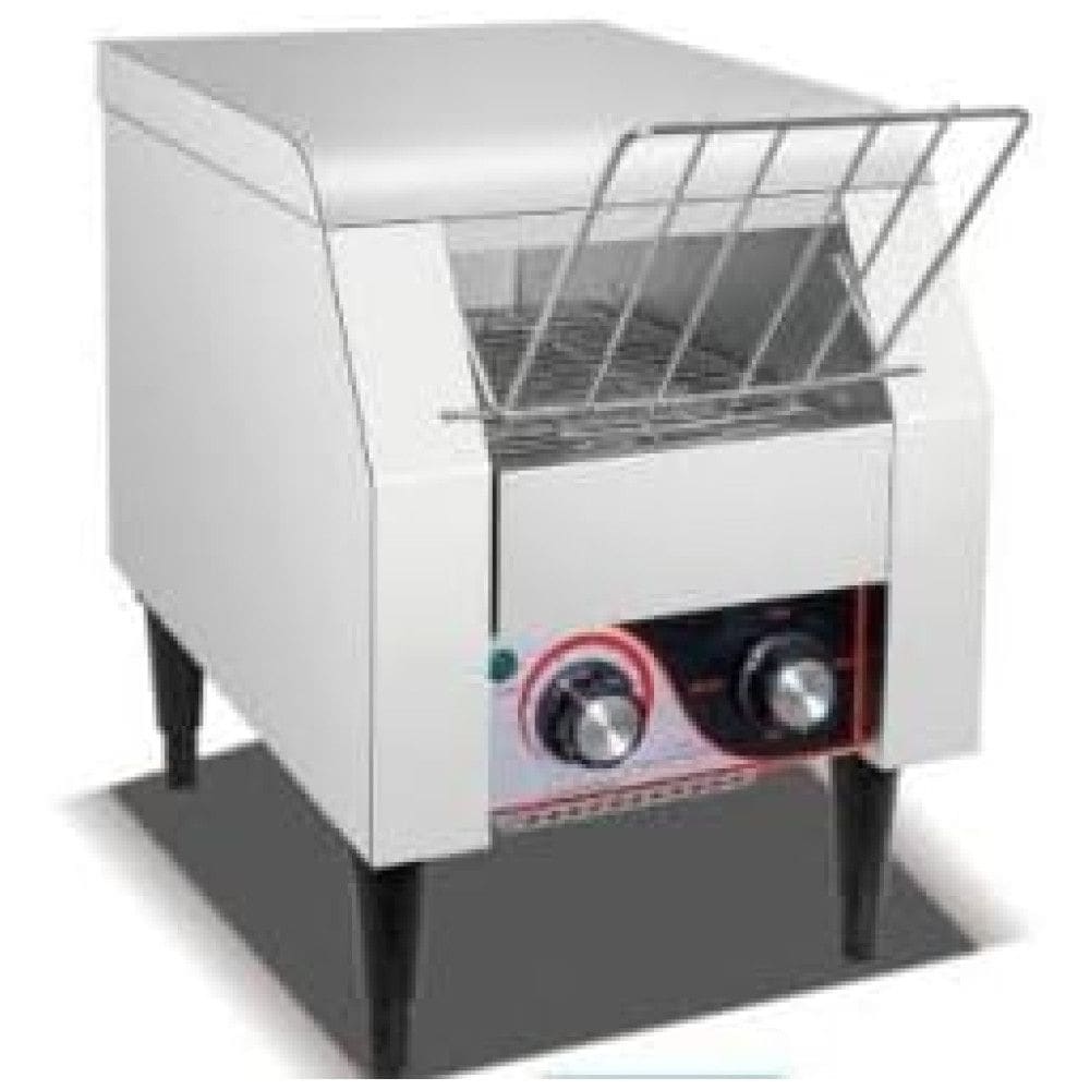 Torradeira Industrial de Esteira Garvee Conveyor 150 Fatias - Aço Inoxidável - Forno Elétrico de Esteira Pesada com Tubo de Aquecimento