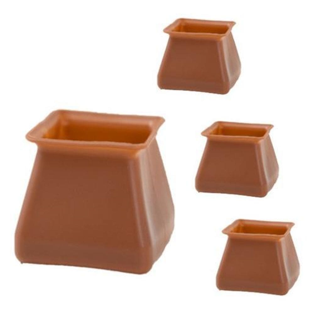Proteção Pé De Moveis Escrivaninha Cadeira Quadrado Kit 16