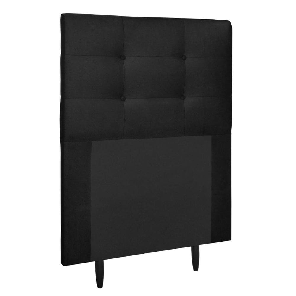 Cabeceira Estofada Cama Box Solteiro 90 cm Irlanda Suede