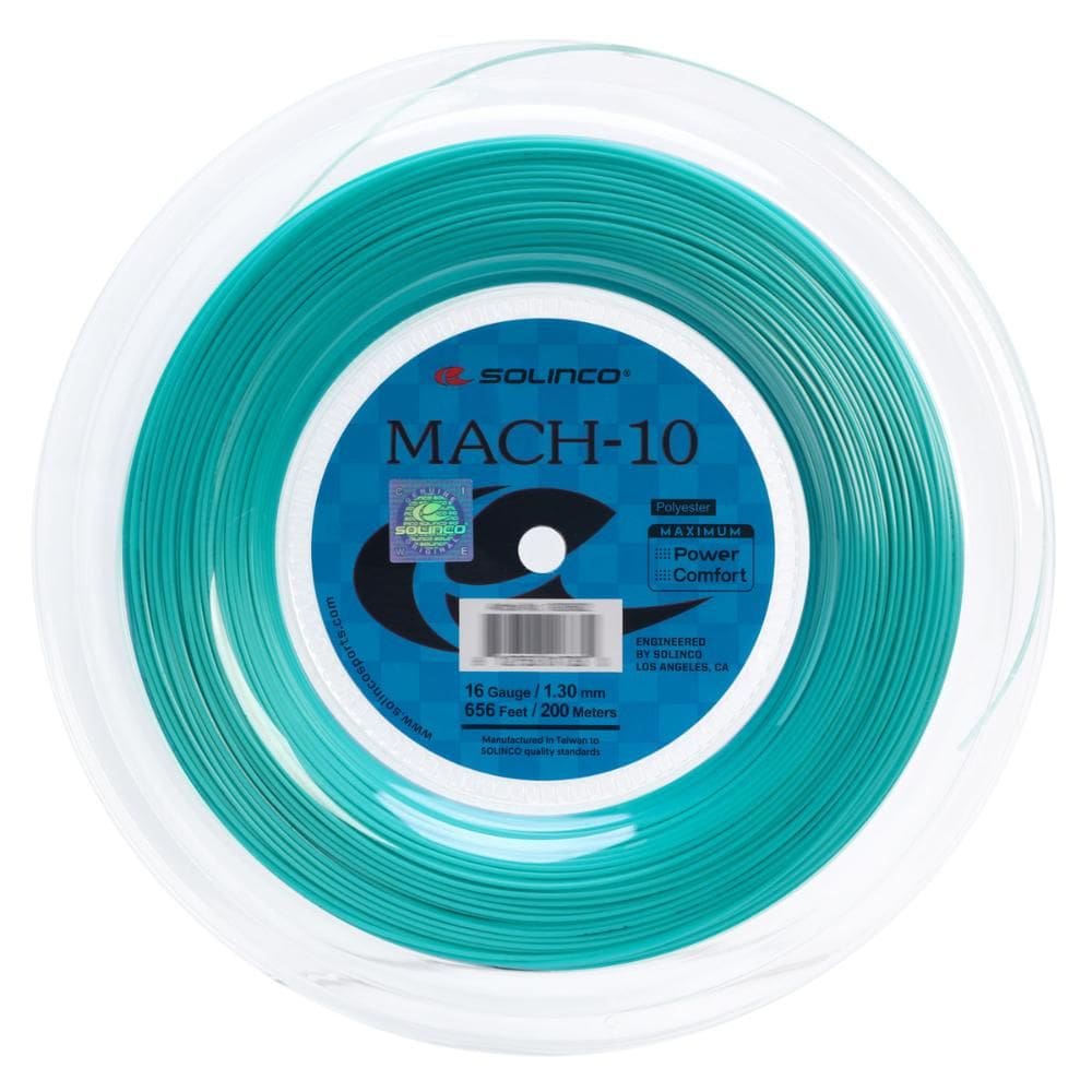 Corda Solinco Mach-10 Azul 16 1.30mm - Rolo com 200 Metros