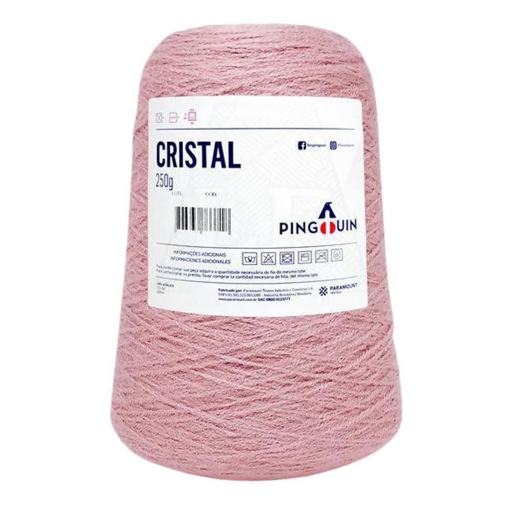 Lã Cristal Cone  Pastel Rose - 3391