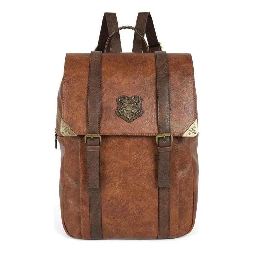 Bolsa De Costas Harry Potter Hogwarts Feminina Marrom