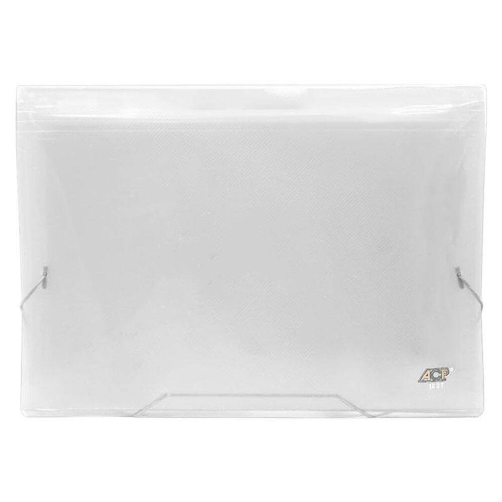 Pasta Sanfonada A4 com 12 Divisórias Cristal - ACP