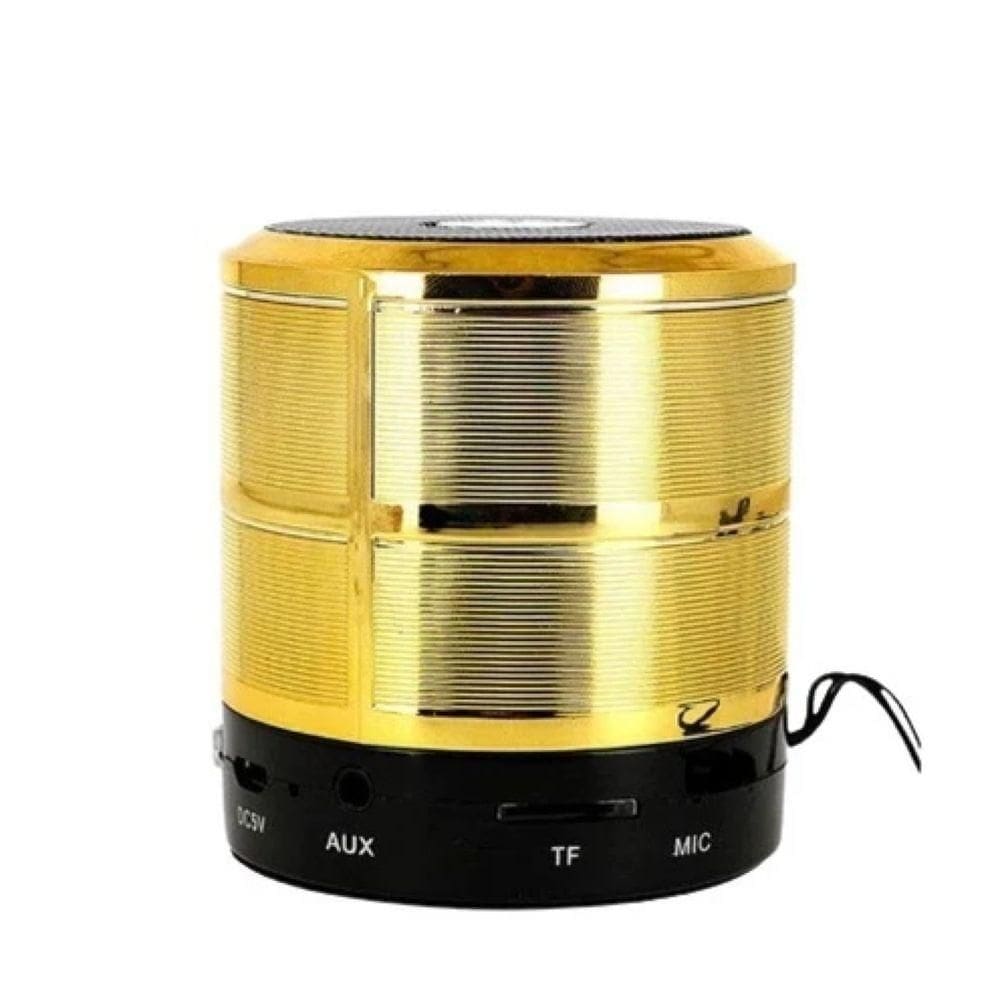 Caixa de Som Bluetooth WS 887 Dourado - Altomex
