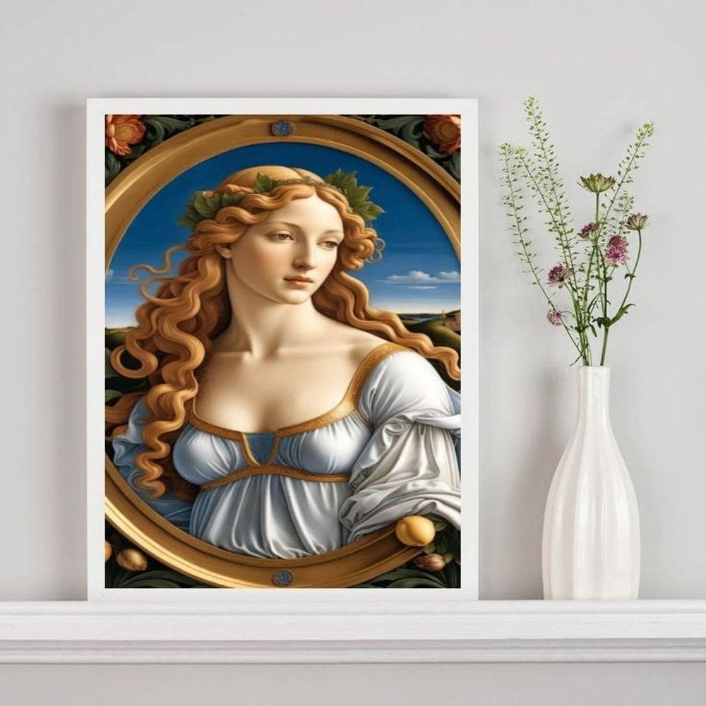 Quadro Decorativo Venus By Botticelli 24X18Cm - Com Vidro