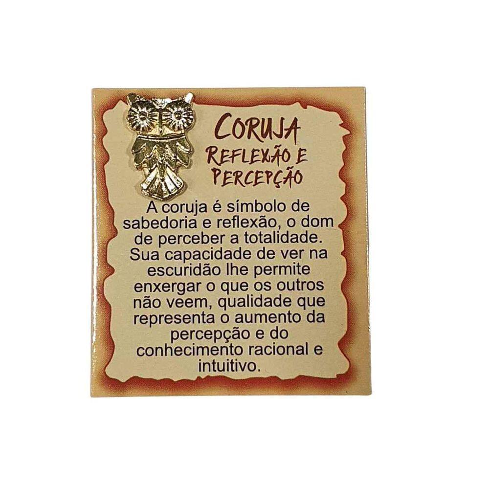 Talismã Coruja Reflexão e Percepção