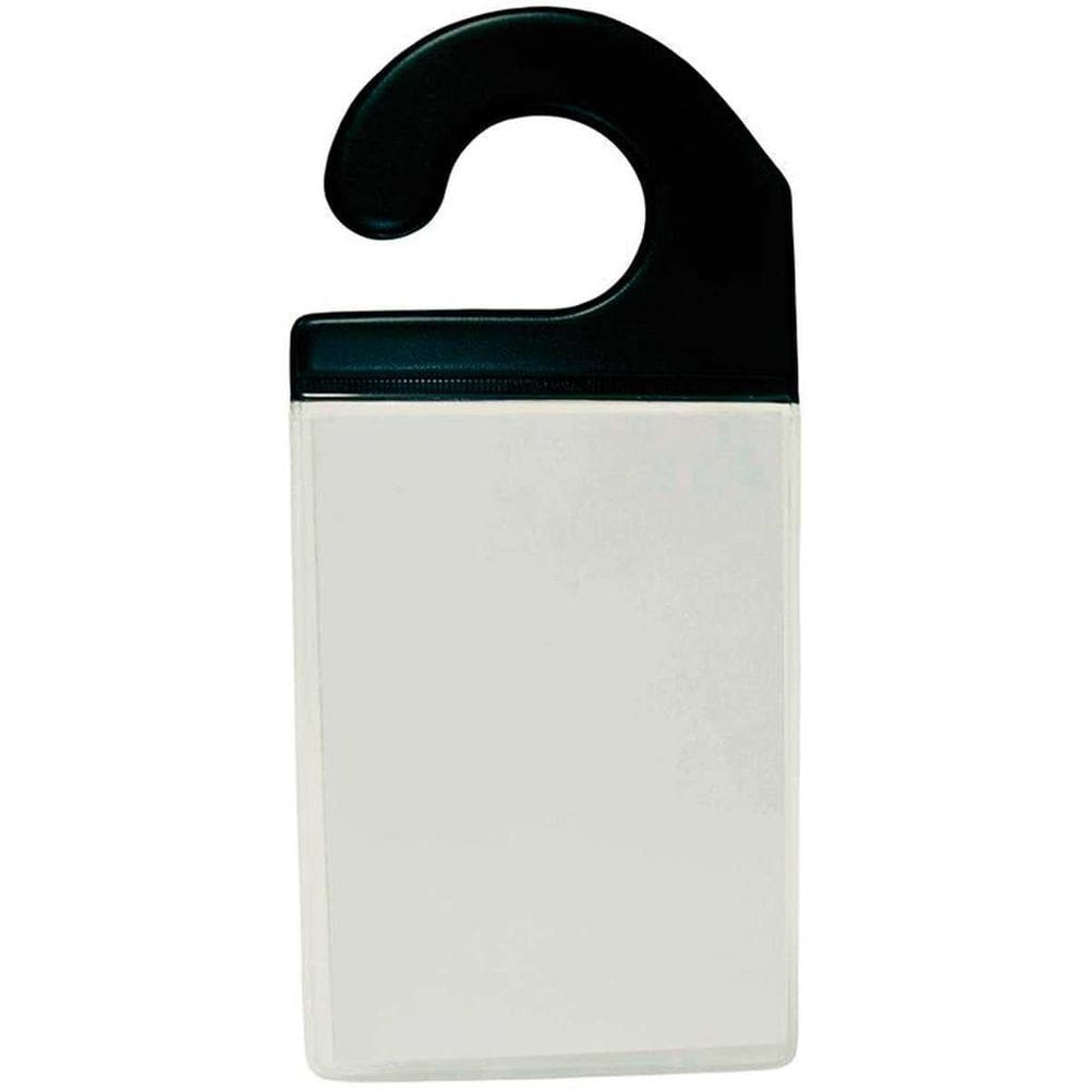 Crachá Para Automóvel Pvc Cristal 0,30 Gancho Preto 9X13Cm