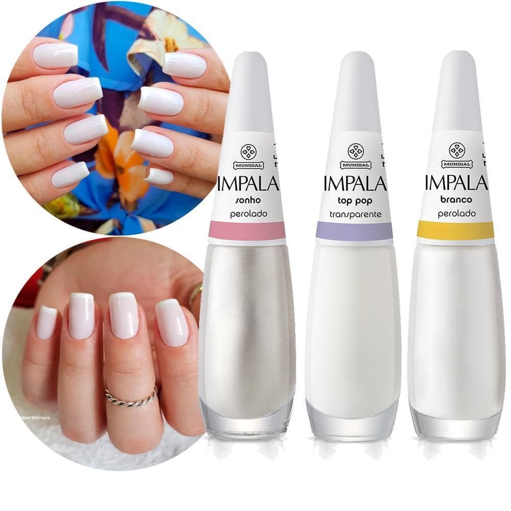 Kit Esmaltes Para Francesinha 3 Unidades Impala 7.5Ml