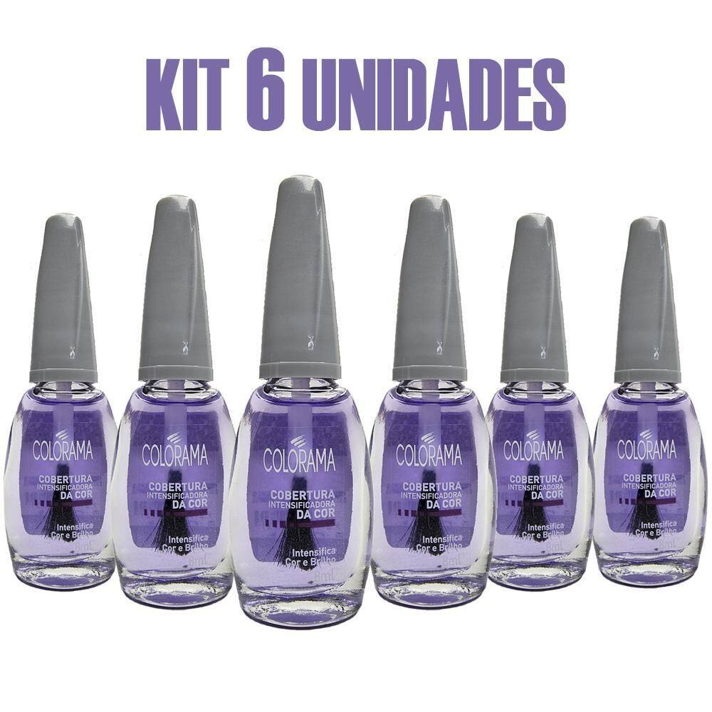Kit 6Un Esmalte Cobertura Intensificadora Colorama 8Ml