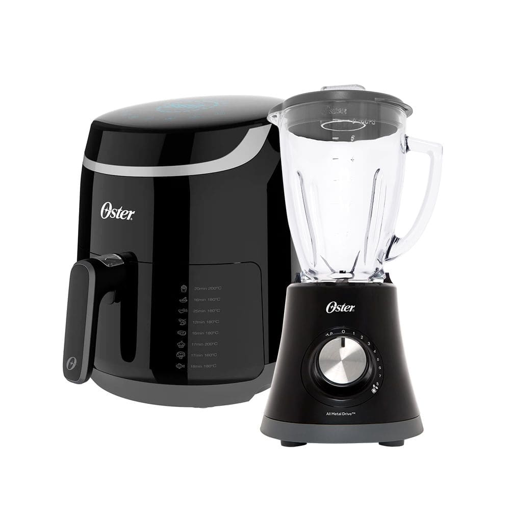 Kit Fritadeira Black Digital e Liquidificador Super Chef Oster