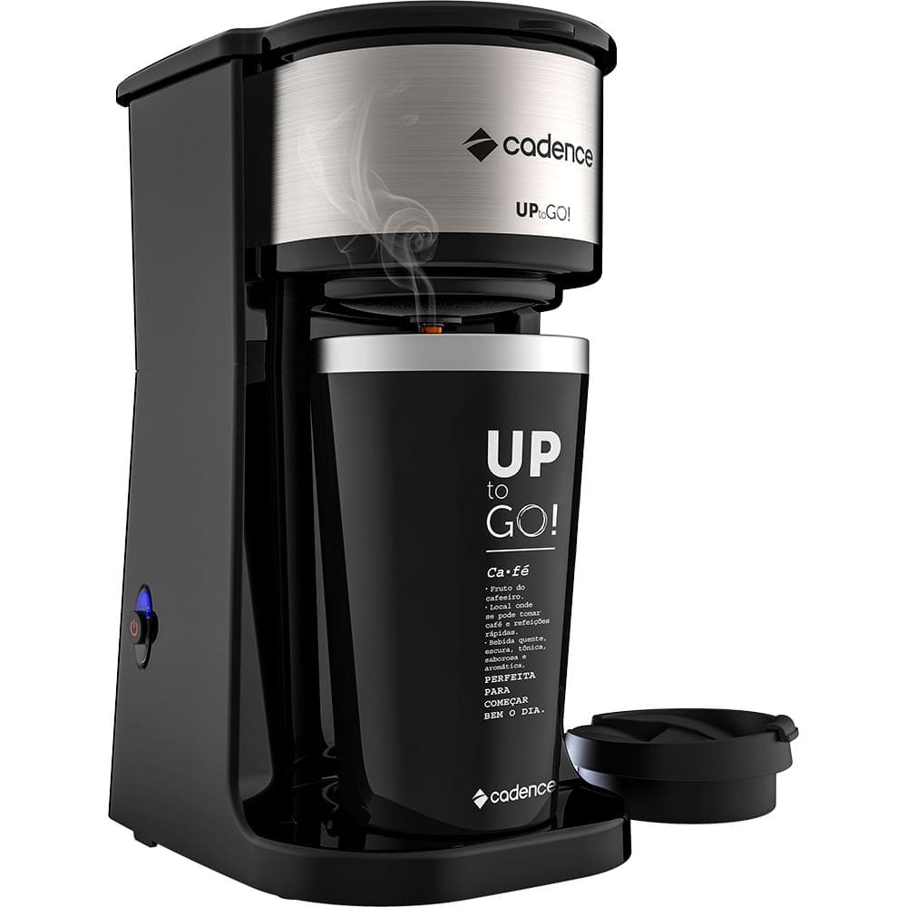 Kit Cafeteira Up To Go e Chaleira Elétrica Pure Inox Cadence
