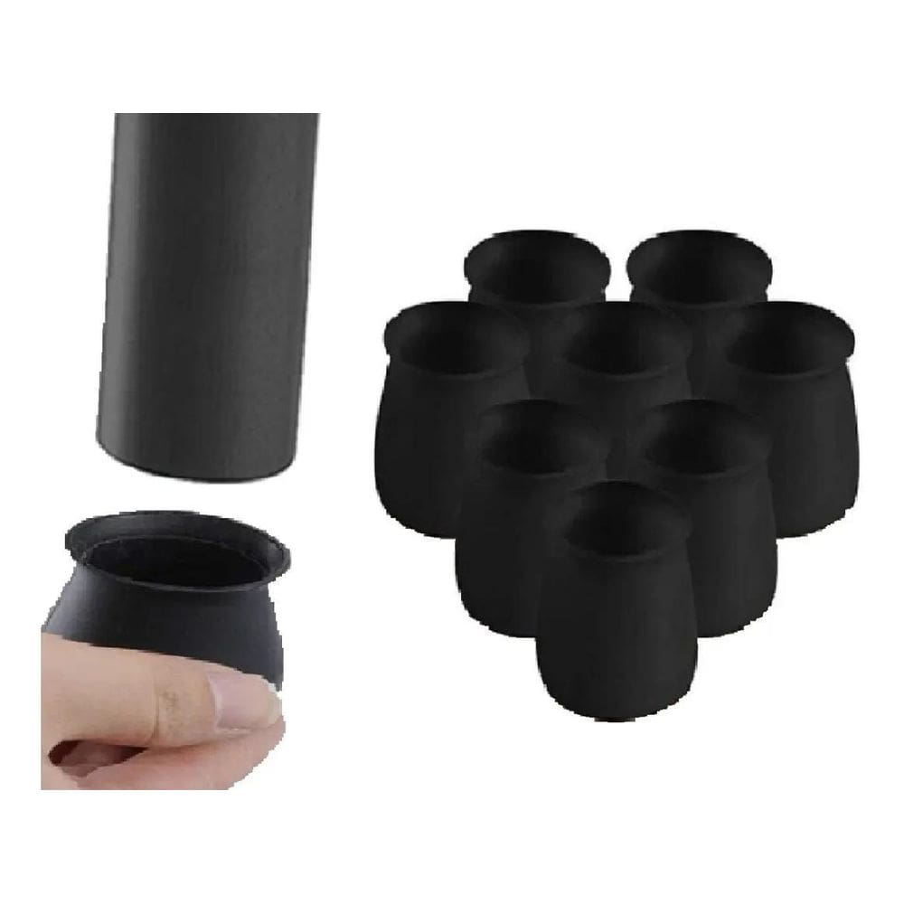 Silicone Protetor Para Pé De Cadeira 8 Peças