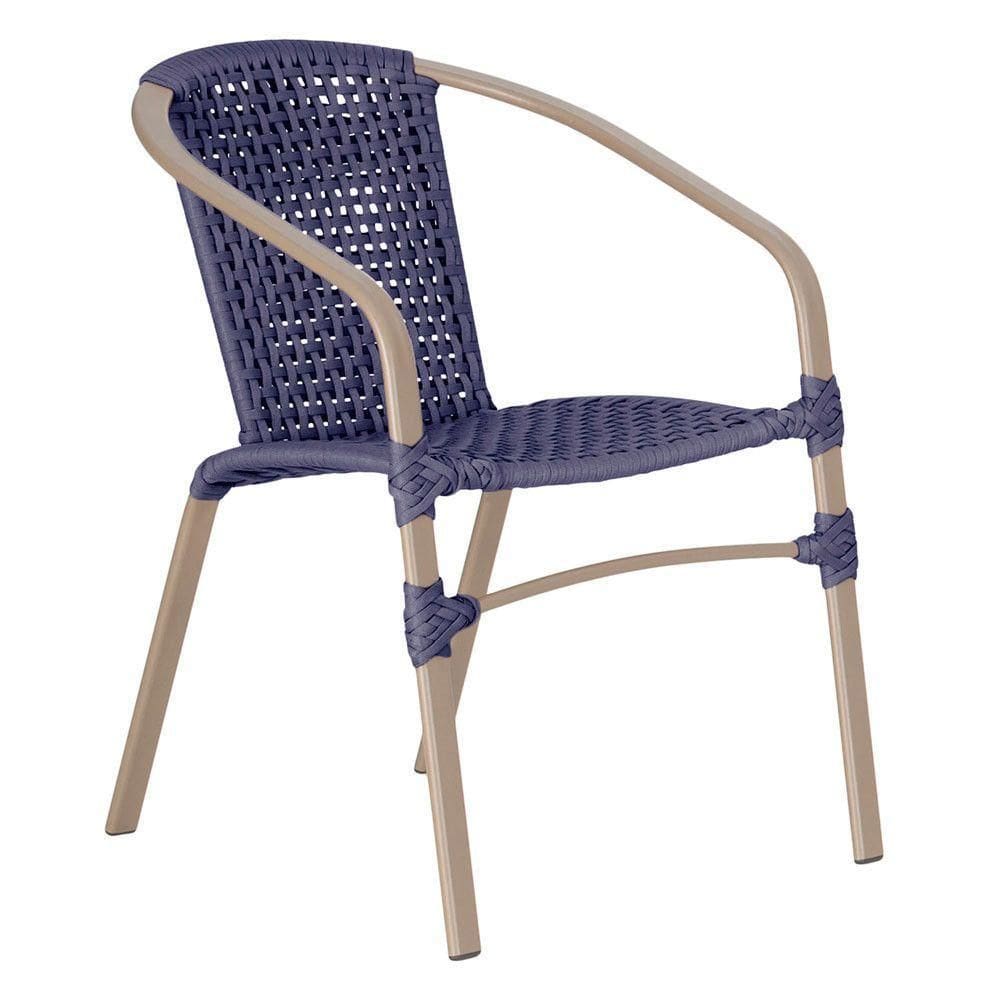 01 Cadeira Floripa Aluminio Pintura Fendi Trama Azul