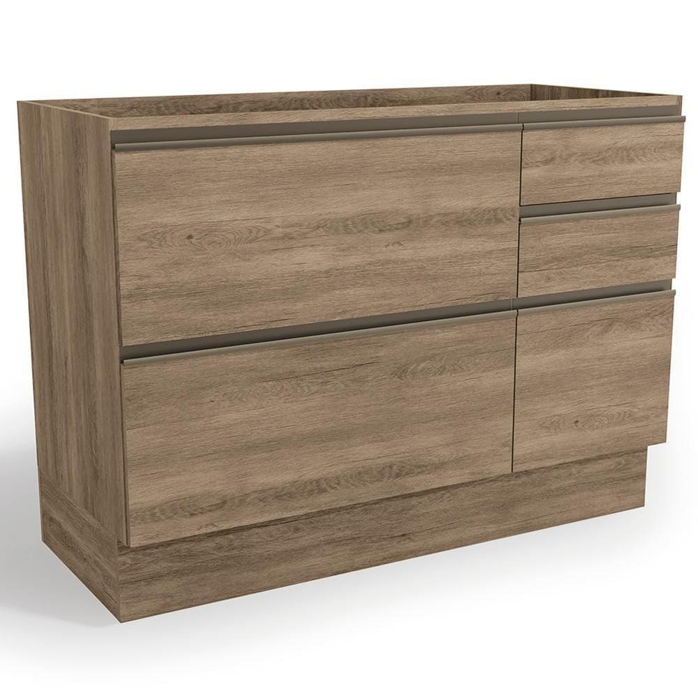 Balcao Pia Sem Tampo 120Cm Maxxi G746 Nogal Kappesberg