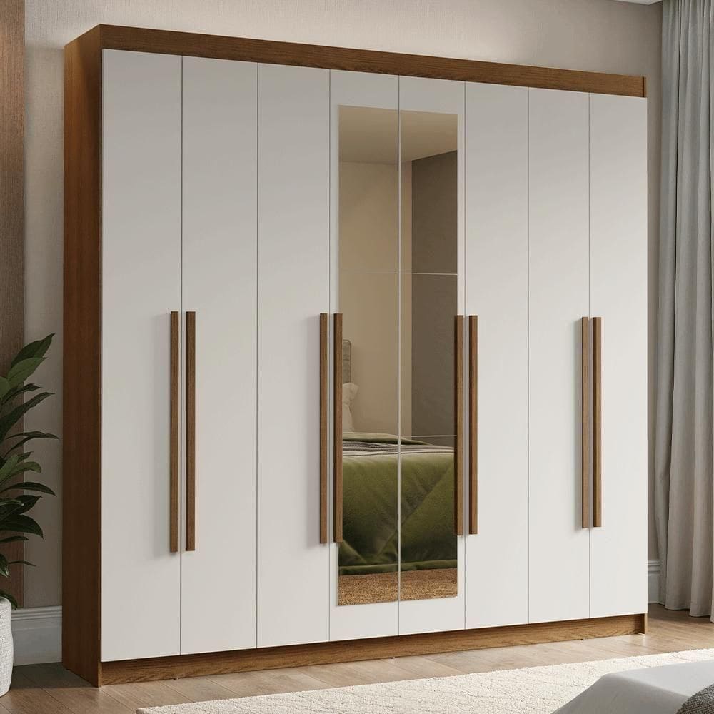 Guarda-roupa Casal 8 Portas Batentes Madesa .