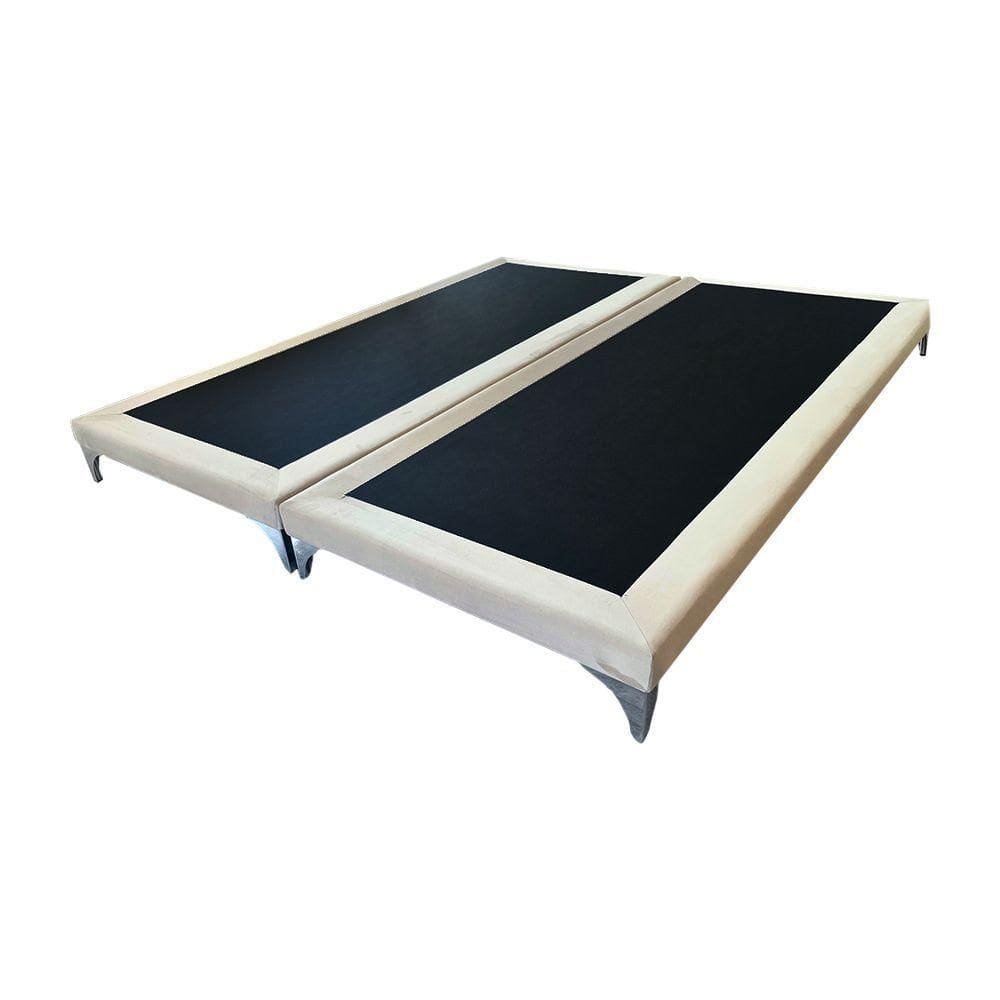 Cama Oriental Premium Casal Veludo Bege