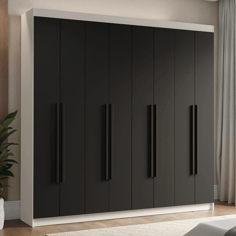Guarda-roupa Casal 8 Portas Batentes Venus Madesa.