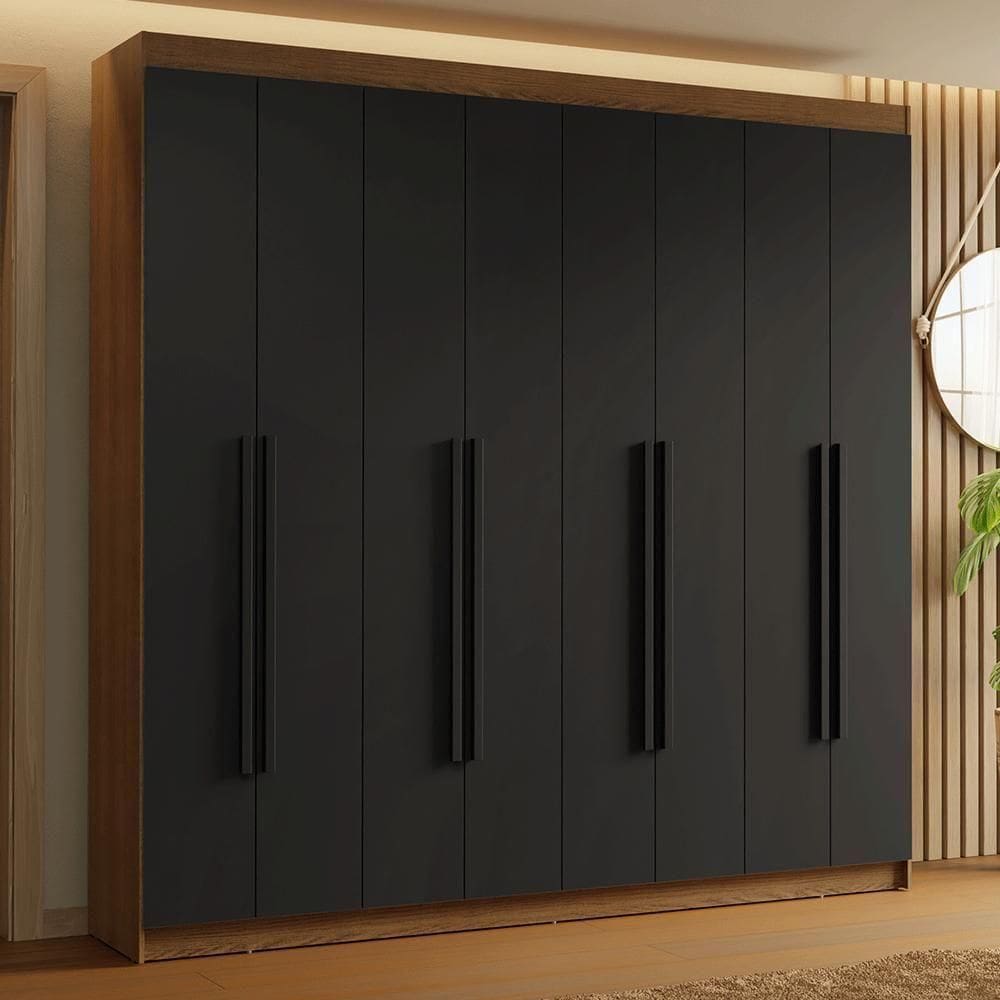 Guarda-roupa Casal 8 Portas Batentes Saturno Madesa