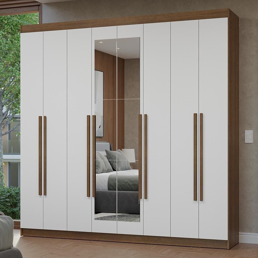 Guarda-roupa Casal 8 Portas Batentes Madesa.
