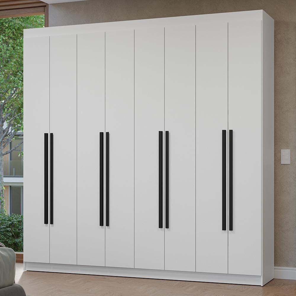 Guarda-roupa Casal 8 Portas Batentes Netuno Madesa