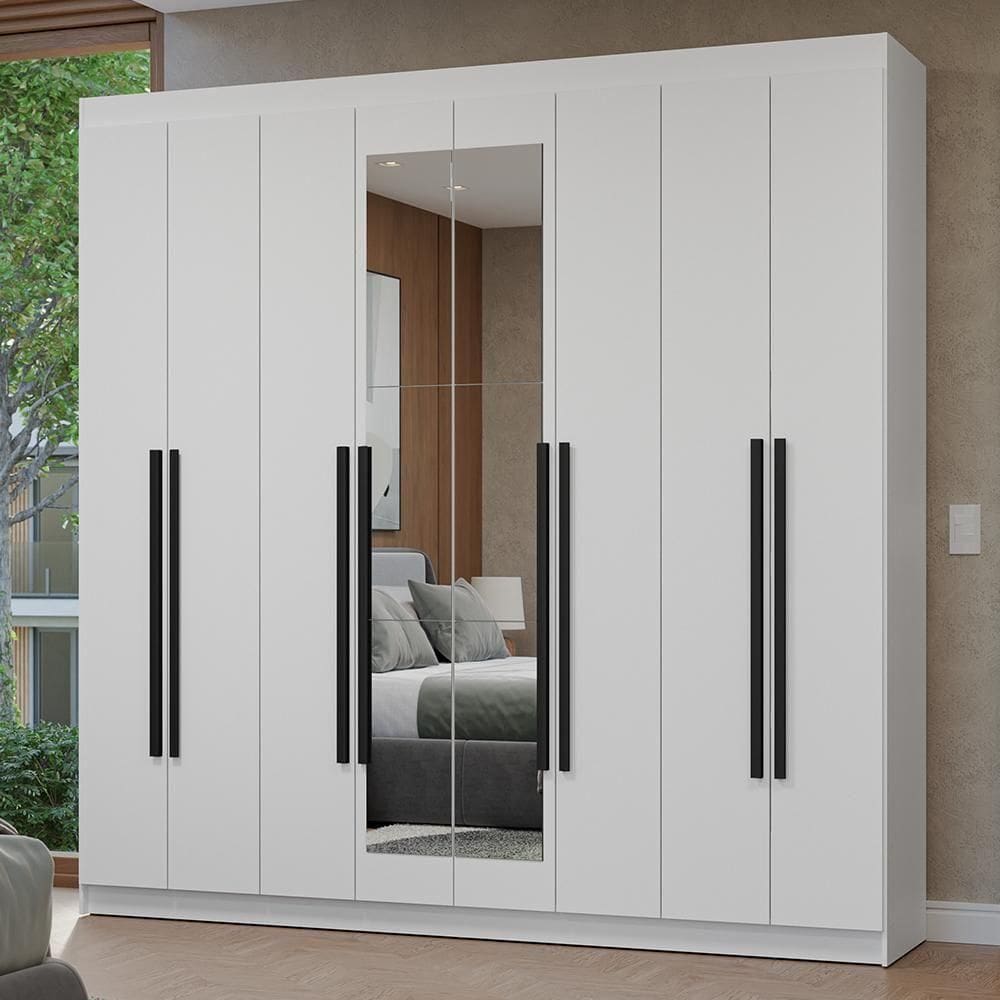 Guarda-roupa Casal 8 Portas Batentes Madesa